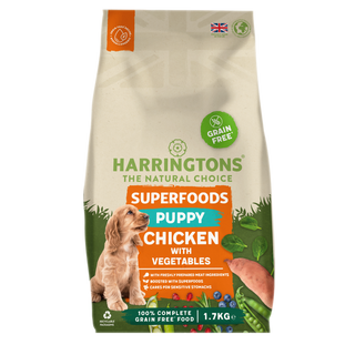 Harringtons Superfoods Grain-Free Dry Puppy Dog Food Chicken & Vegetables 1.7kg