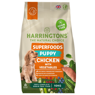 Harringtons Superfoods Grain-Free Dry Puppy Dog Food Chicken & Vegetables 10kg