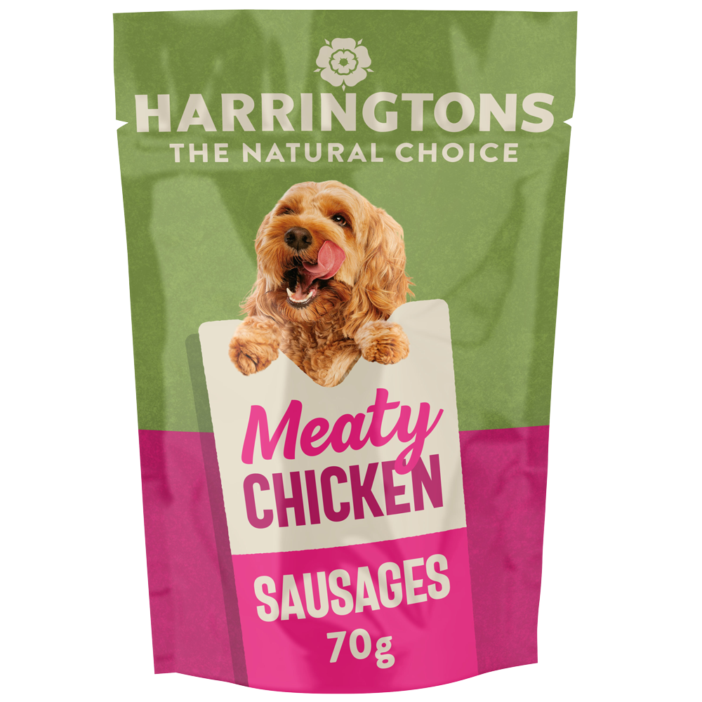 Meaty Chicken Sausages Grain Free Dog Treats Harringtons Pet Food