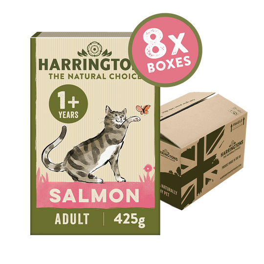 Complete Adult Salmon Dry Cat Food 8 x 425g