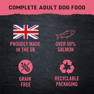 Just 6 Salmon & Vegetables Dry Dog Food 2kg