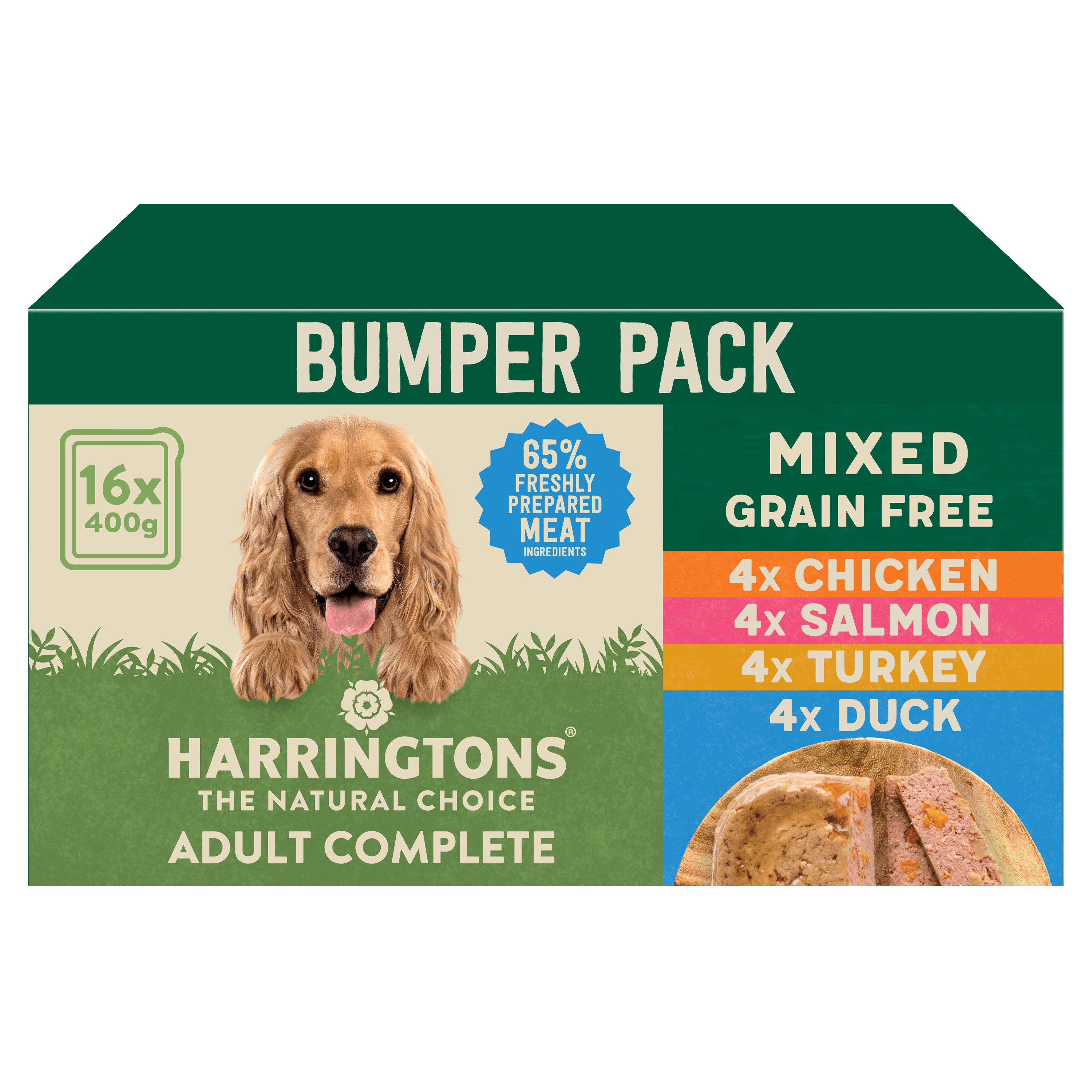 Harringtons Mixed Wet Dog Food Bumper Pack 16 x 400g