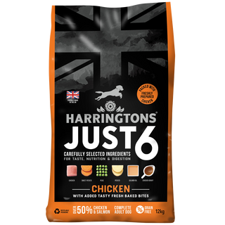 Just 6 Chicken & Vegetables Dry Dog Food 12kg