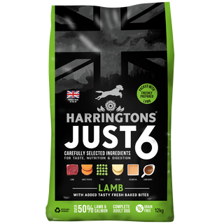 Just 6 Lamb & Vegetables Dry Dog Food 12kg