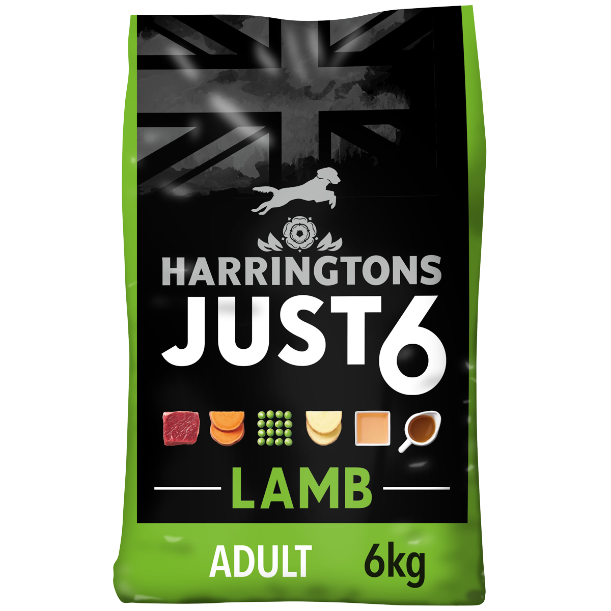 Lamb Vegetable Dry Dog Food Just 6 by Harringtons