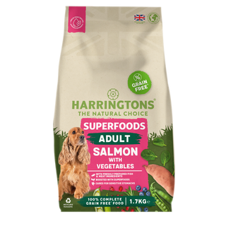 Harringtons Superfoods Grain-Free Dry Adult Dog Food Salmon & Vegetables 1.7kg