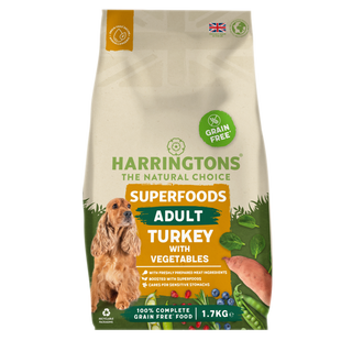 Harringtons Superfoods Grain-Free Dry Adult Dog Food Turkey & Sweet Potato 1.7kg
