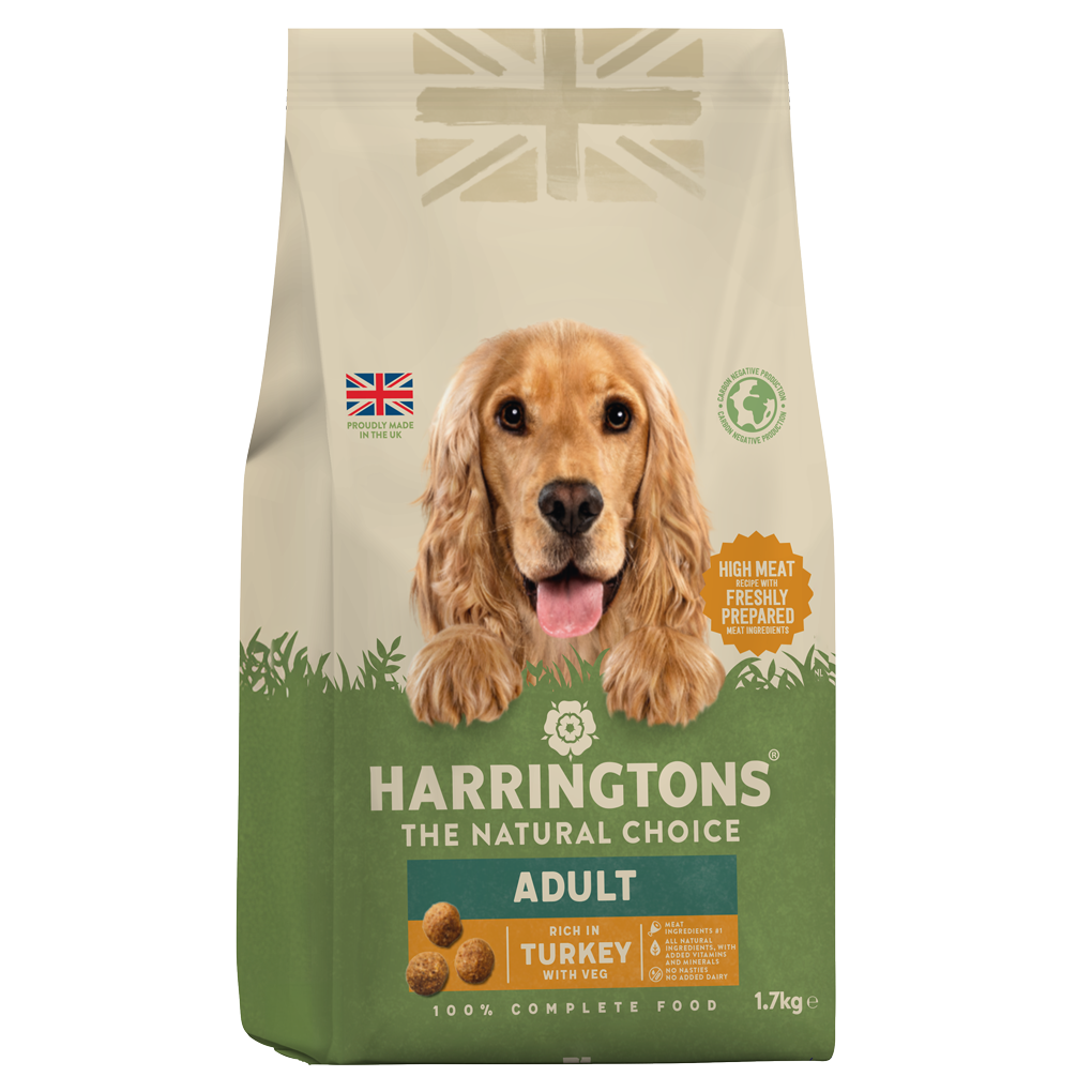 Dry Adult Dog Food Rich in Turkey Veg 1.7kg