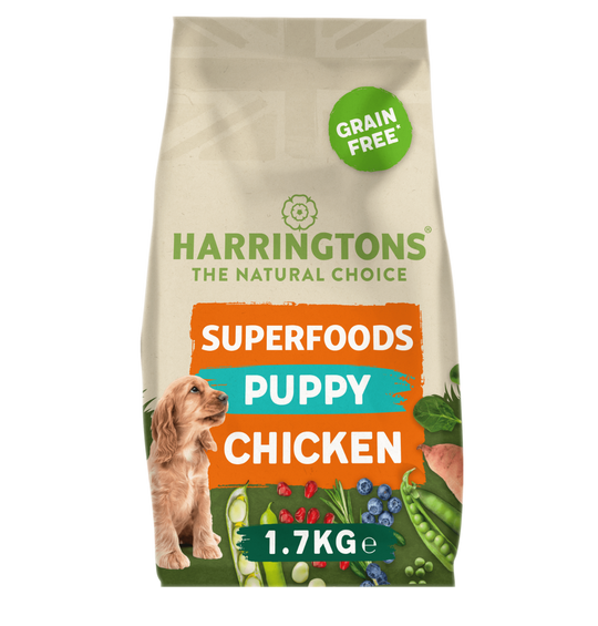 Harringtons Superfoods Grain-Free Dry Puppy Dog Food Chicken & Vegetables 1.7kg