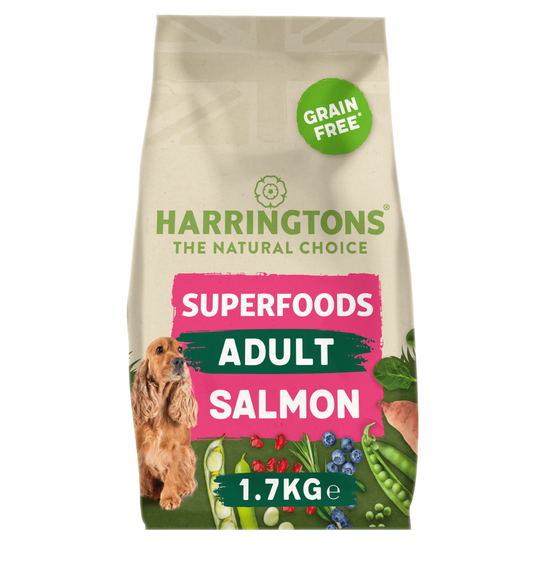 Harringtons Superfoods Grain-Free Dry Adult Dog Food Salmon & Vegetables 1.7kg