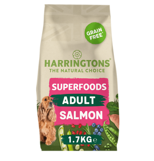 Harringtons Superfoods Grain-Free Dry Adult Dog Food Salmon & Sweet Potato 1.7kg