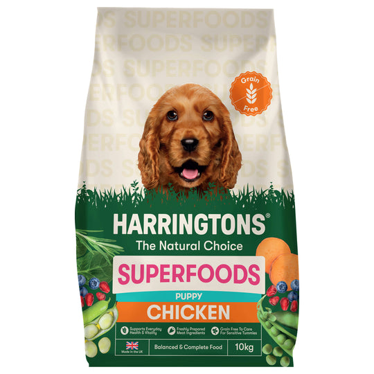 Harringtons Superfoods Grain-Free Dry Puppy Dog Food Chicken & Vegetables 10kg