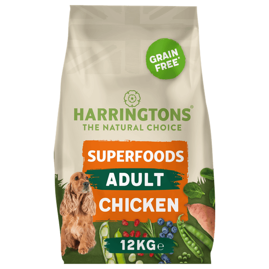 Harringtons Superfoods Grain-Free Dry Adult Dog Food Chicken & Sweet Potato 12kg