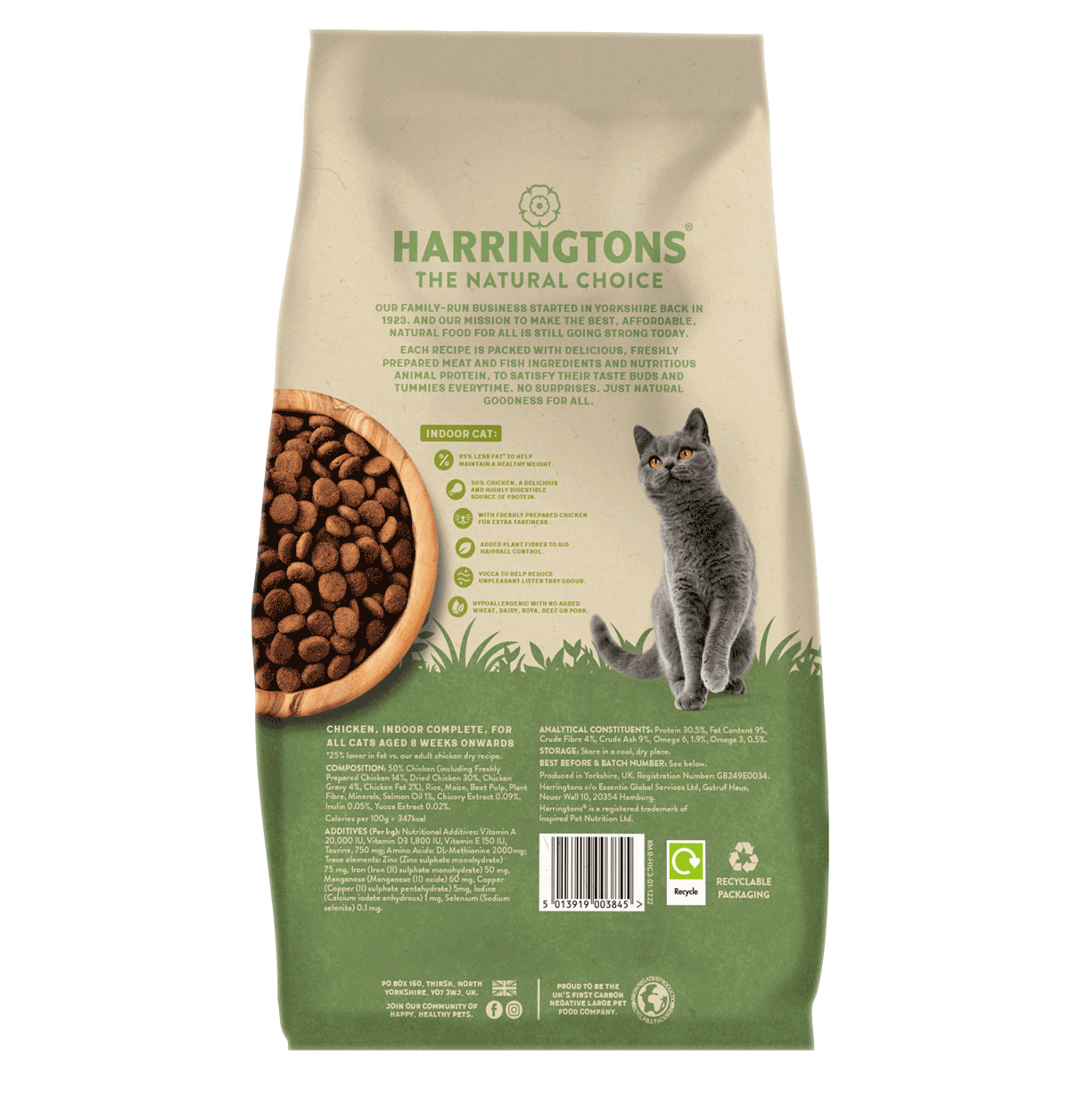 Harringtons Indoor Cat Food with Fresh Chicken – Harringtons Pet Food