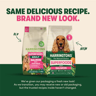 Harringtons Superfoods Grain-Free Dry Adult Dog Food Salmon & Vegetables 1.7kg
