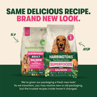 Harringtons Superfoods Grain-Free Dry Adult Dog Food Salmon & Vegetables 12kg