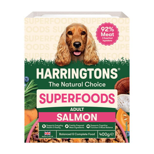 Harringtons Superfoods Grain Free Wet Dog Food Salmon 8x400g