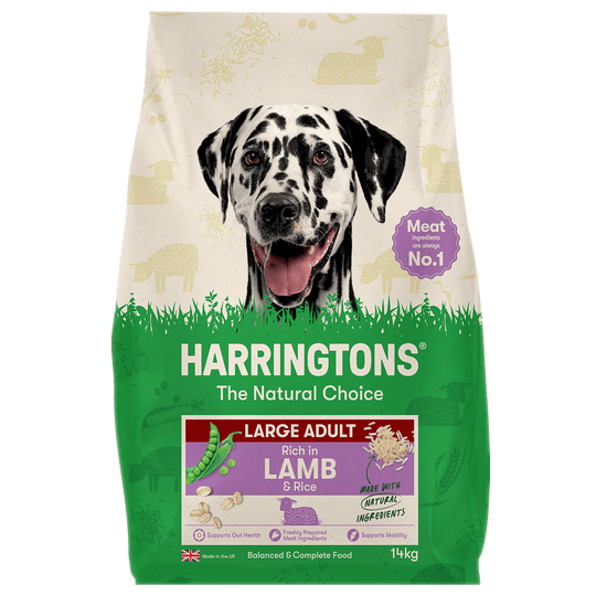 Dry Large Breed Adult Dog Food Rich in Lamb & Rice 14kg