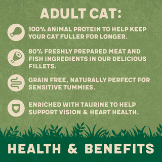 Complete Grain-Free Adult Meaty Selection in Gravy Wet Cat Food Bundle 72x85g