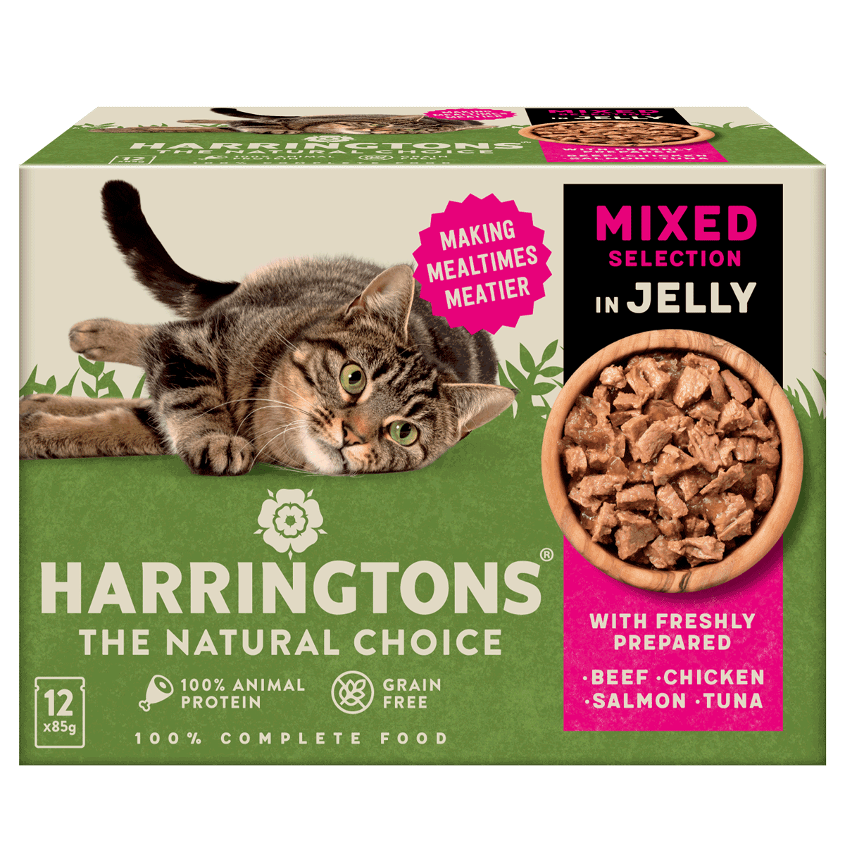 Complete Grain Free Adult Mixed Selection in Jelly Wet Cat Food Bundle 72x85g