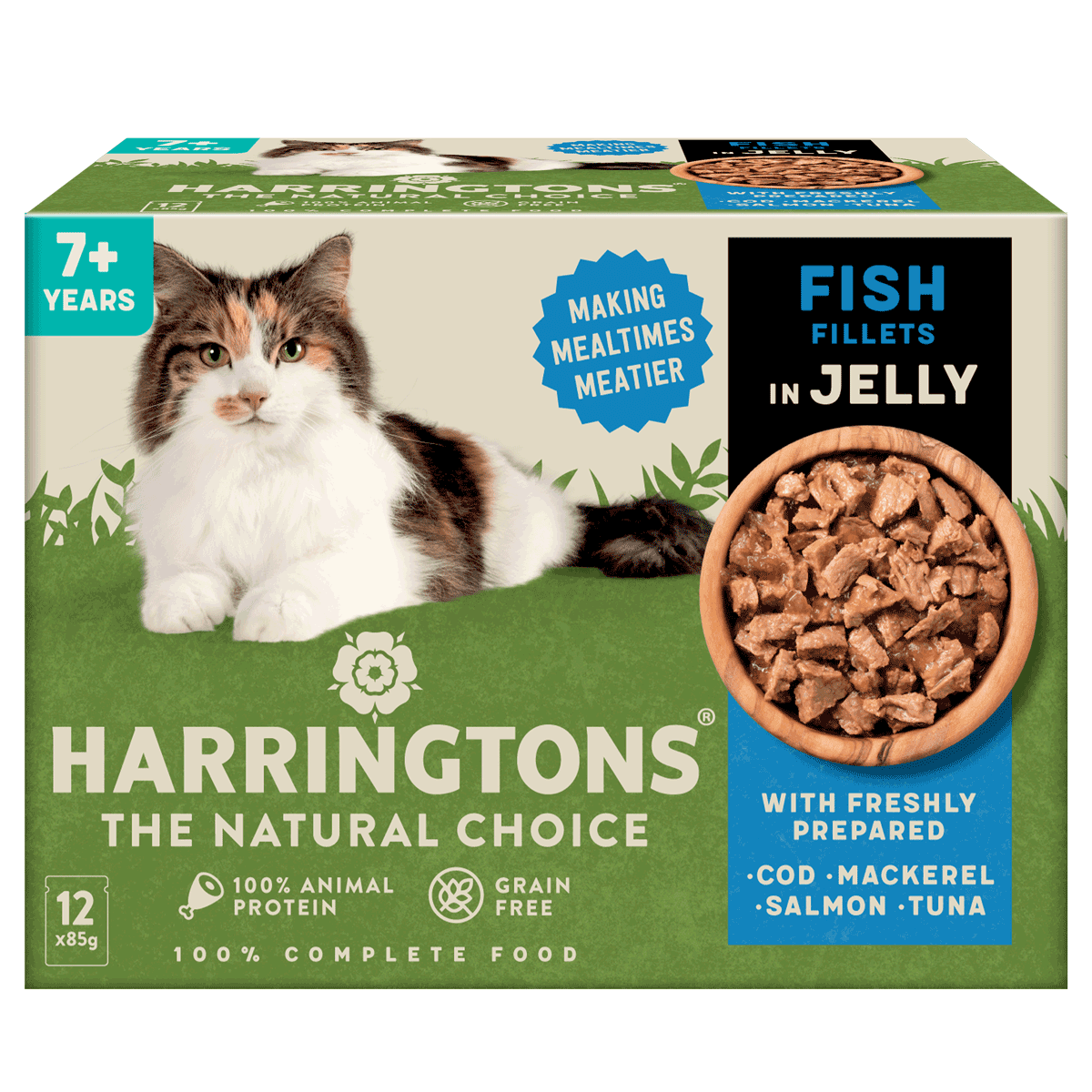 Complete Senior Grain Free Fish Selection in Jelly Cat Food Bundle