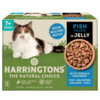 Complete Senior Grain-Free Fish Selection in Jelly Cat Food Bundle 72x85g