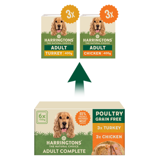 Grain Free Poultry Selection Wet Dog Food Bumper Pack 6 x 150g