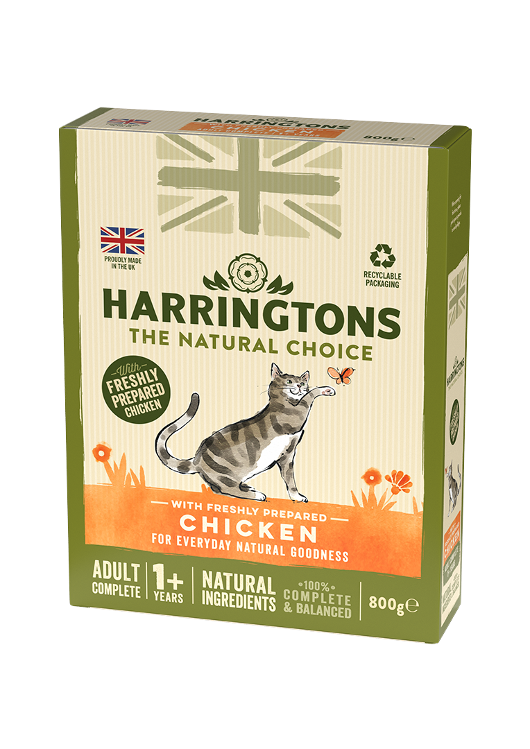 Harringtons Adult Cat Food with Fresh Chicken 5x800g Multipack