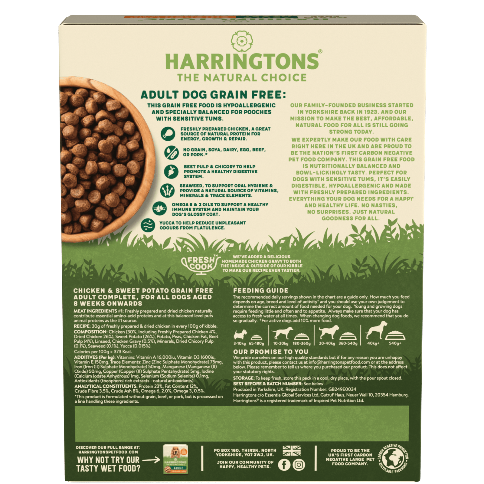 Harringtons grain free 2024 dry dog food