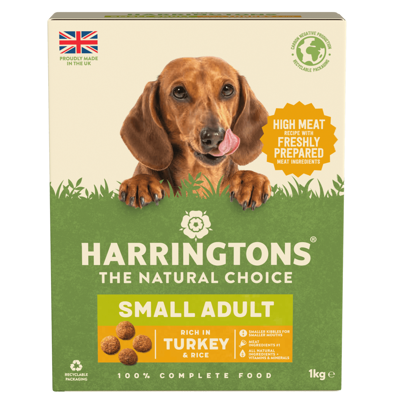 Harringtons Complete Small Dry Dog Food Turkey & Rice 5 x 1kg