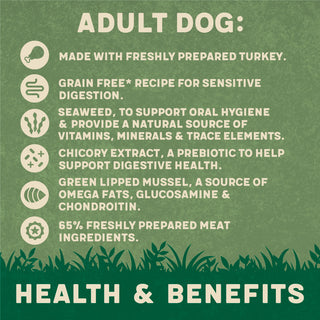Turkey with Potato & Vegetables Grain Free Wet Dog Food 8 x 400g