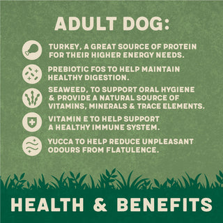 Dry Adult Dog Food Rich in Turkey & Veg 1.7kg