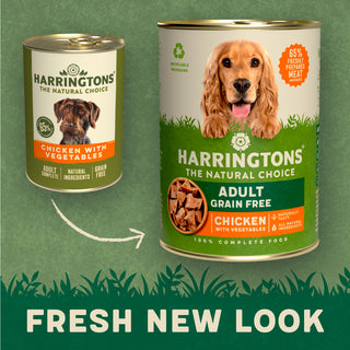 Chicken with Vegetables Grain Free Wet Dog Food 12 x 400g Tins