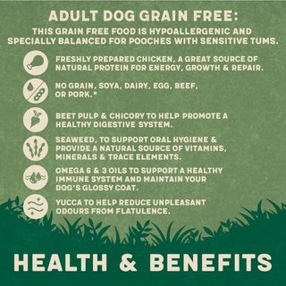 Grain-Free Dry Adult Dog Food Chicken & Sweet Potato 1kg