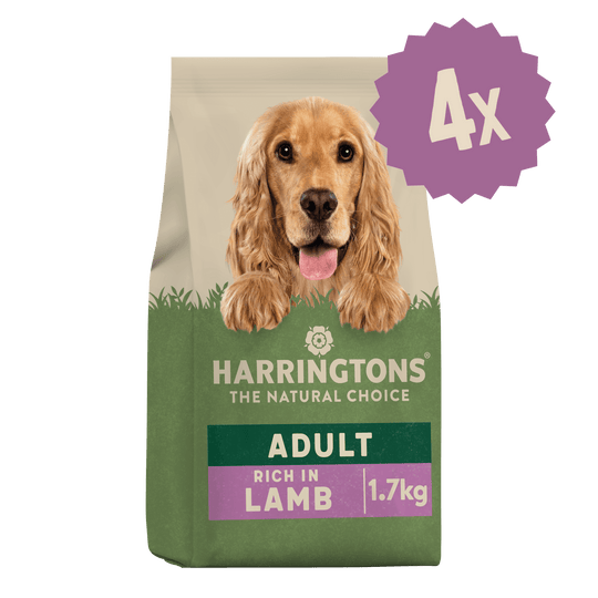 Dry Adult Dog Food Rich in Lamb & Rice 4 x 1.7kg