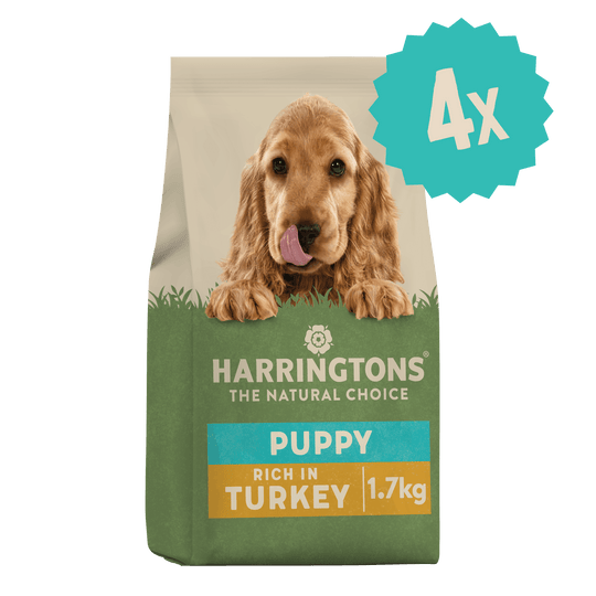 Dry Puppy Food Rich in Turkey & Rice 4 x 1.7kg