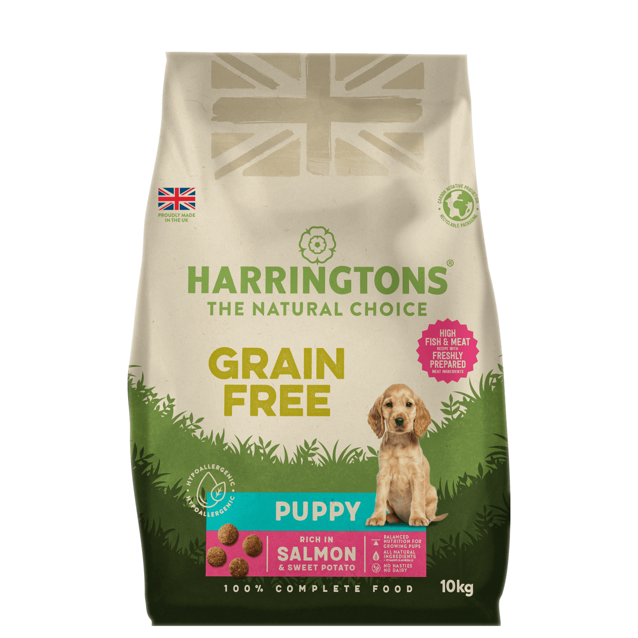 Harringtons Grain Free Puppy Rich in Salmon & Sweet Potato Dry Food