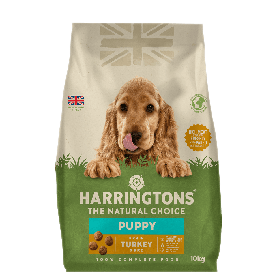Harringtons Rich in Turkey & Veg Complete Dry Puppy Food 10kg ...