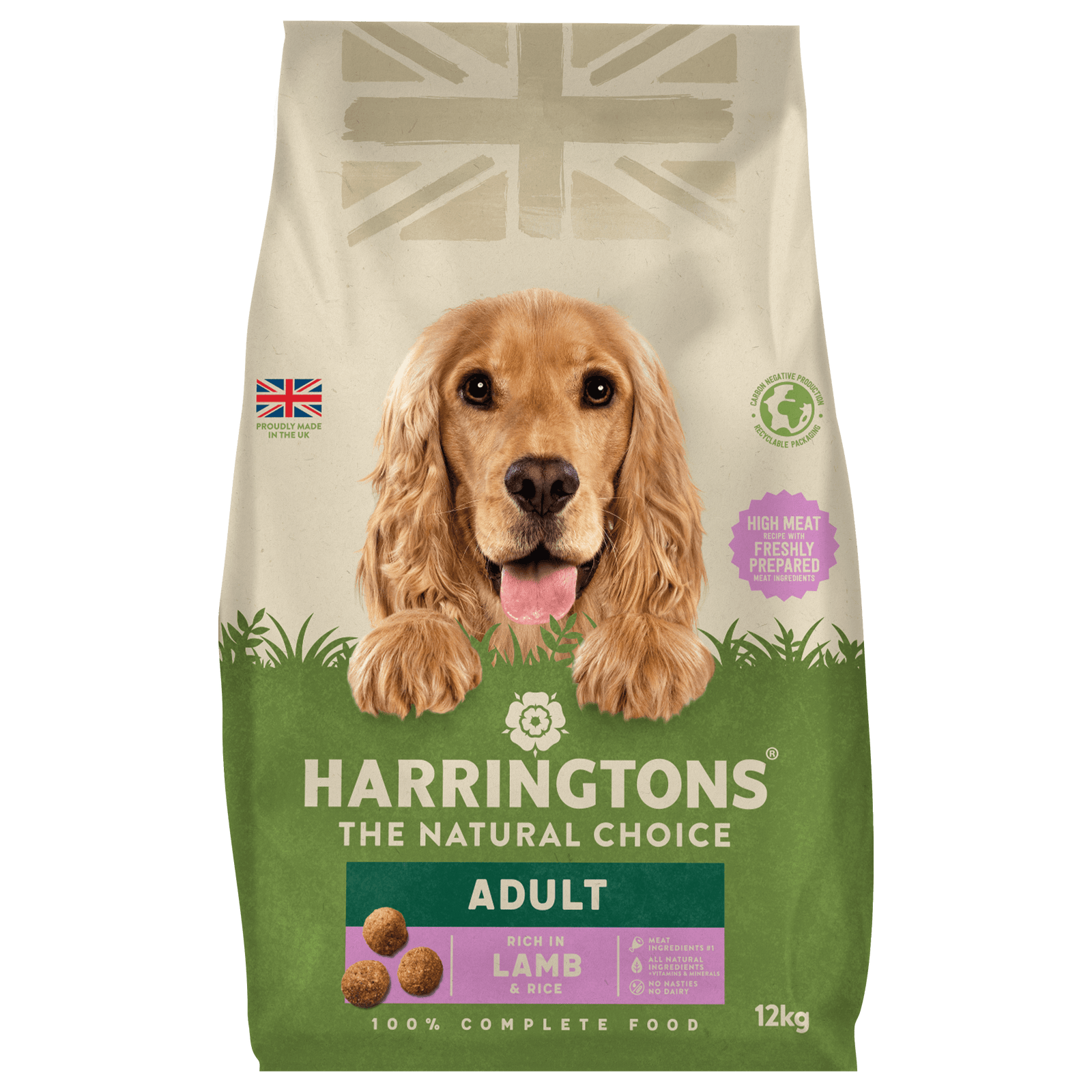 Harringtons Dry Dog Food Rich in Lamb and Rice 12kg
