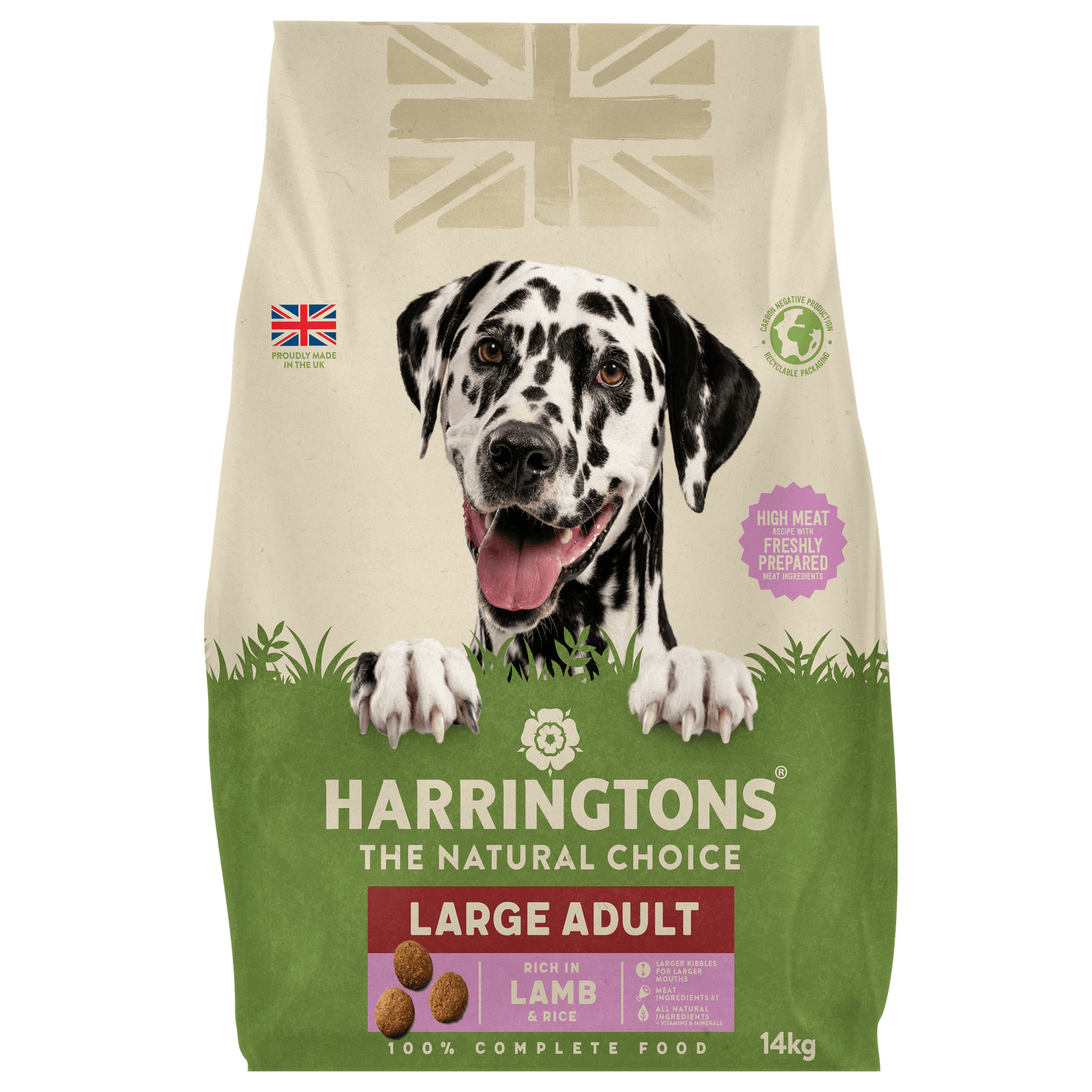Harringtons Large Breed Complete Rich in Lamb Rice Dry Dog Food 14kg Harringtons Pet Food