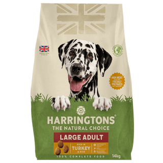 Dry Large Breed Adult Dog Food Rich in Turkey & Rice 14kg