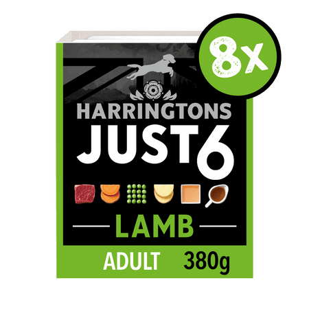 Just 6 Lamb Vegetables & Gravy Complete Grain Free Wet Dog Food 8 x