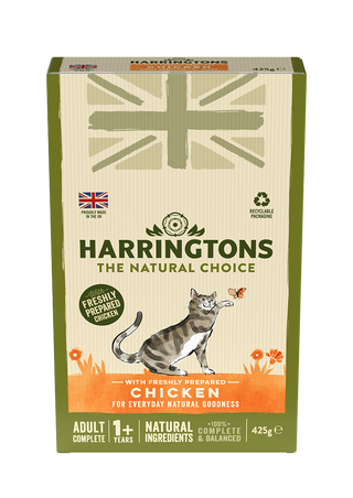 Harringtons Adult Cat Food with Fresh Chicken 425g Multipack
