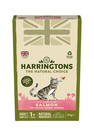 Harringtons Adult Cat Food Rich in Salmon 8 x 425g
