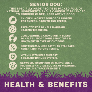 Dry Senior Dog Food Rich in Chicken & Rice 12kg