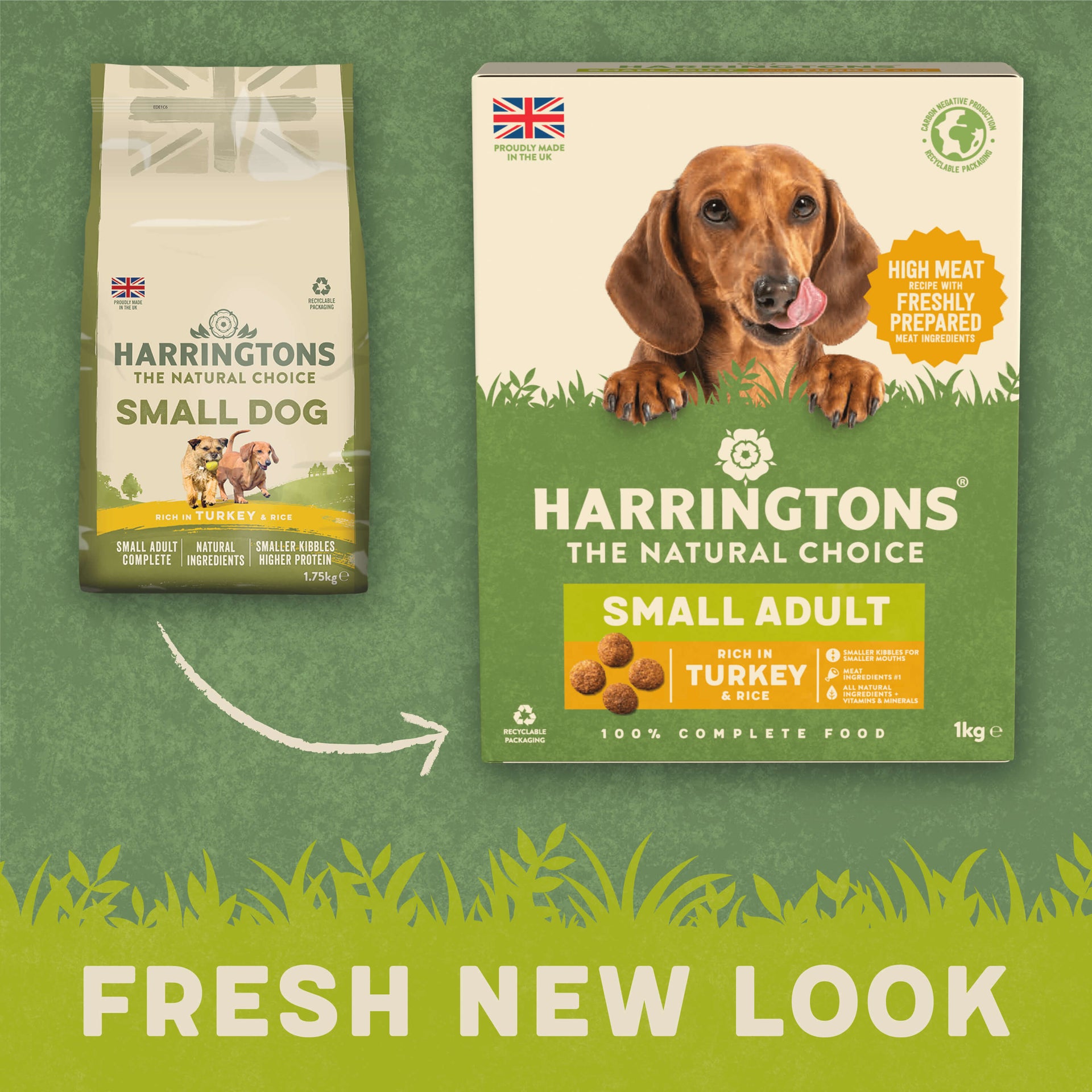 Harringtons Complete Small Dry Dog Food Turkey & Rice 5 x 1kg