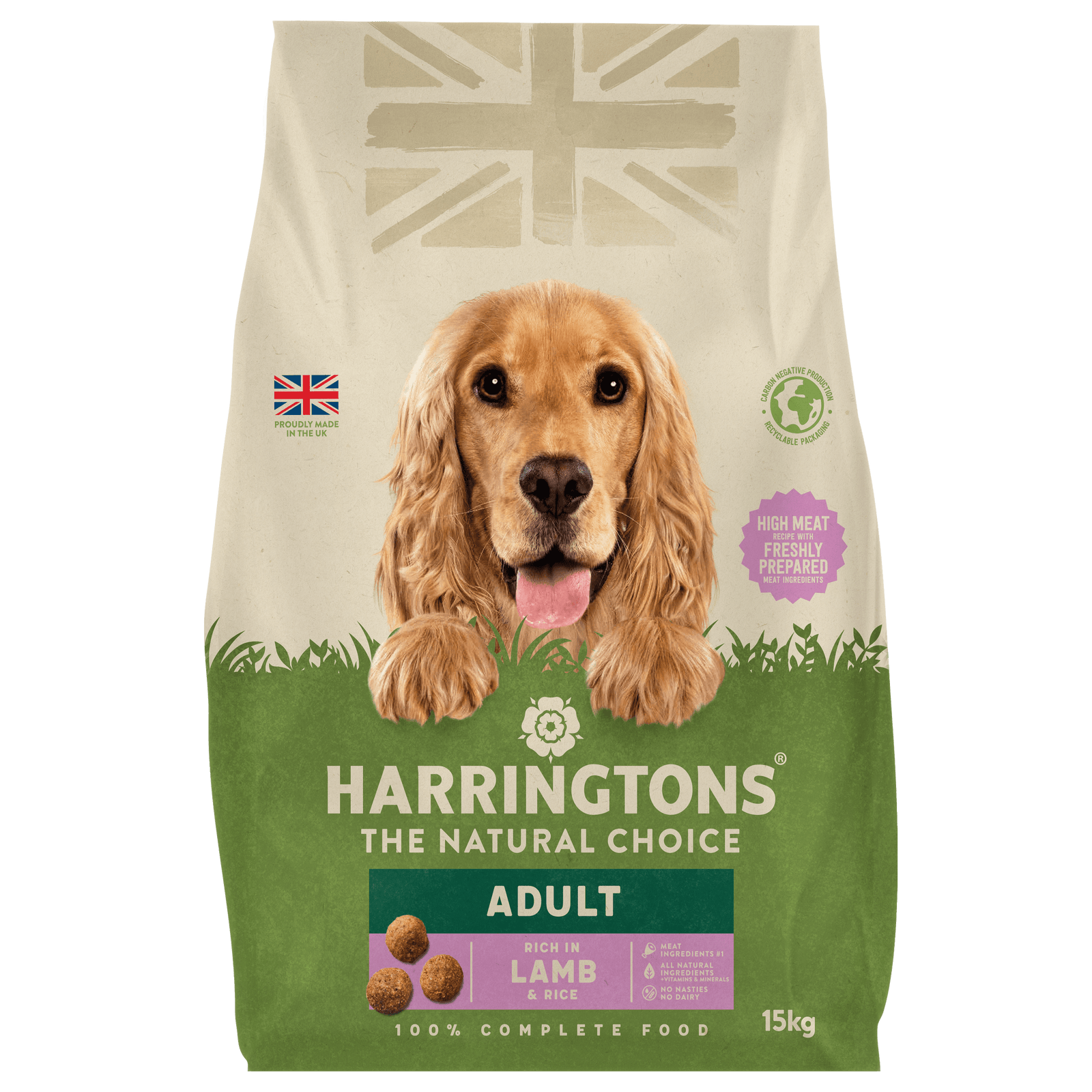 Harringtons Dry Dog Food Rich in Lamb and Rice 15kg