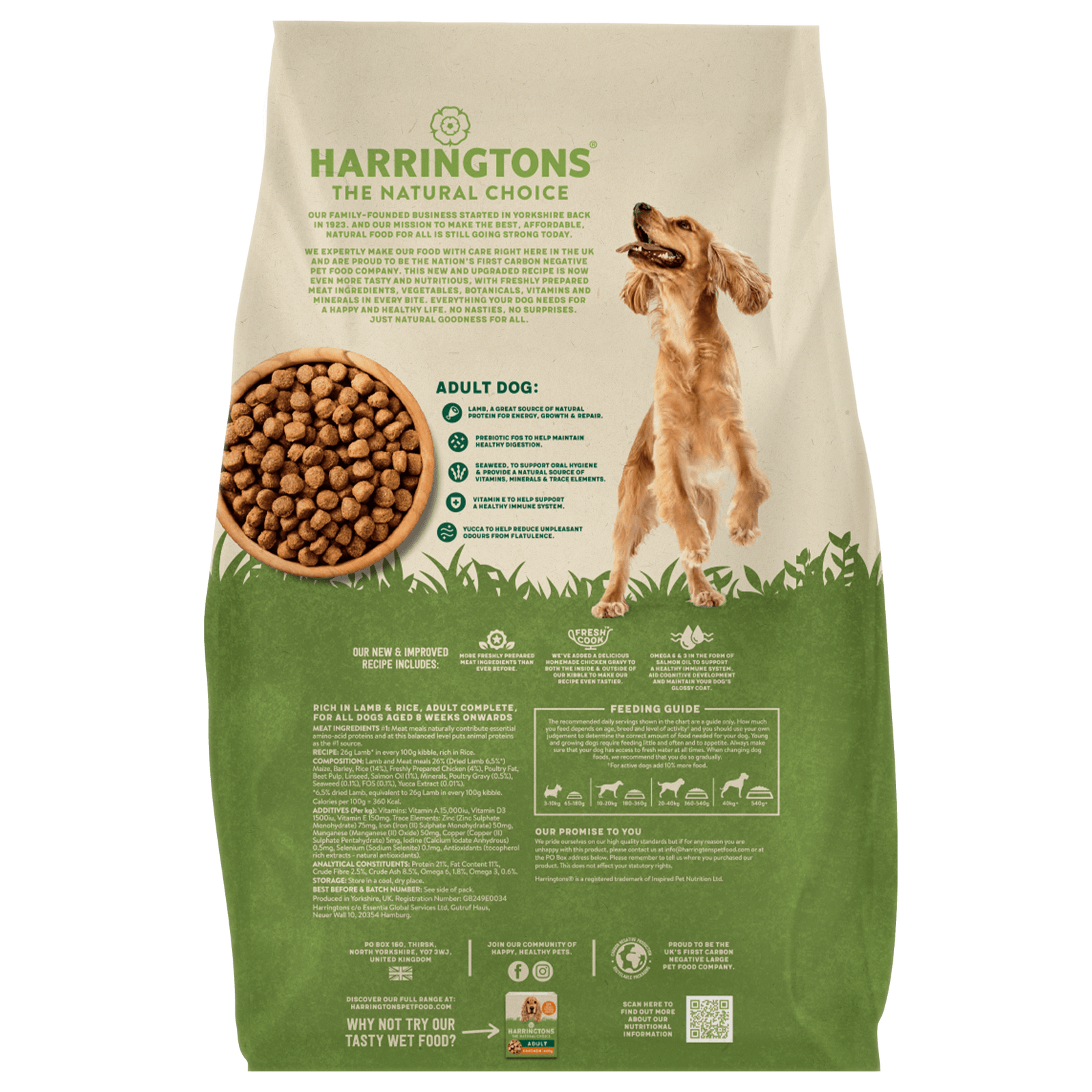 Rice and lamb dog food sale