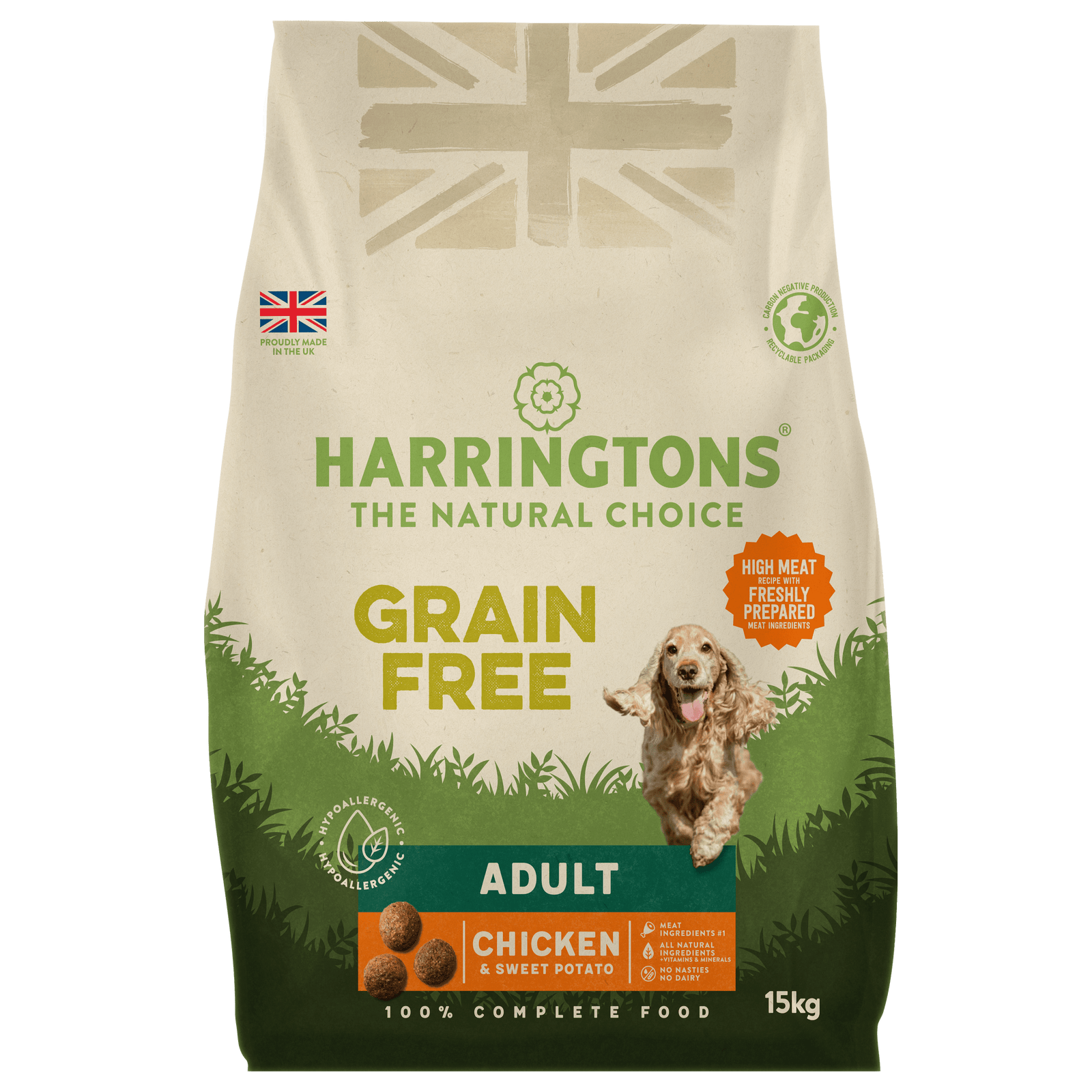 Harringtons Chicken Sweet Potato Complete Grain Free Dry Dog