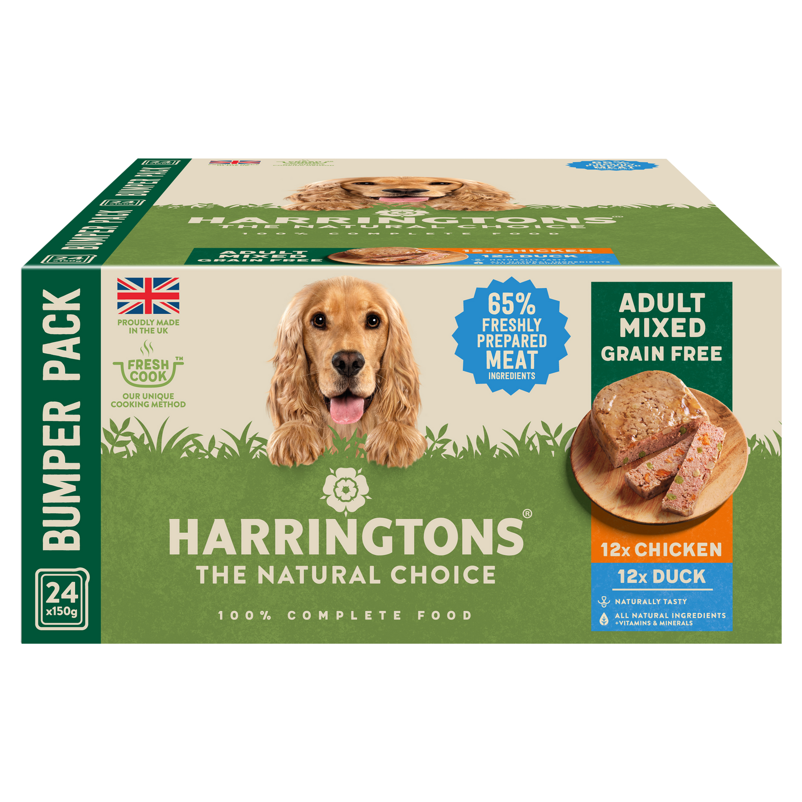Chicken and duck dog food top